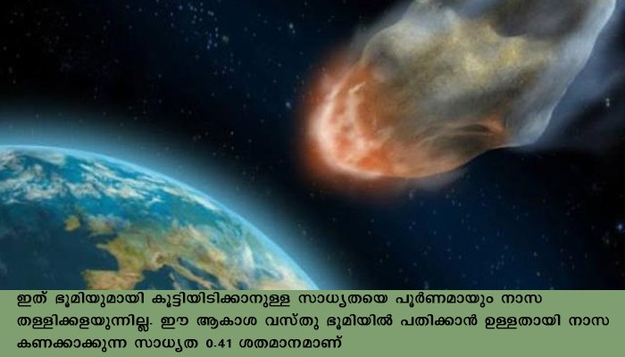 ഭൂമിക്ക് ഭീഷണിയായി ഛിന്നഗ്രഹം വരുന്നു.  2020 അപായങ്ങളുടെ വർഷമോ..?