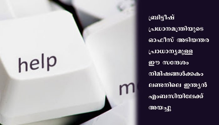ബ്രിട്ടീഷ് പ്രധാനമന്ത്രിക്ക് ആത്മഹത്യാ ഭീഷണി സന്ദേശമയച്ച് പോലീസിനെ വട്ടം കറക്കി ഡല്‍ഹി സ്വദേശിനി
