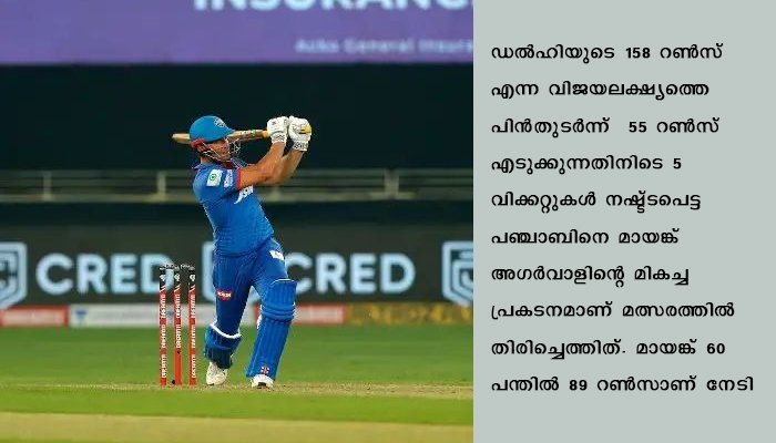 വിധി നിശ്ചയിച്ചത് സൂപ്പർ ഓവർ , കിംഗ്സ് ഇലവൻ പഞ്ചാബിനെ തോൽപിച്ച് ഡൽഹി ക്യാപ്പിറ്റൽസ്