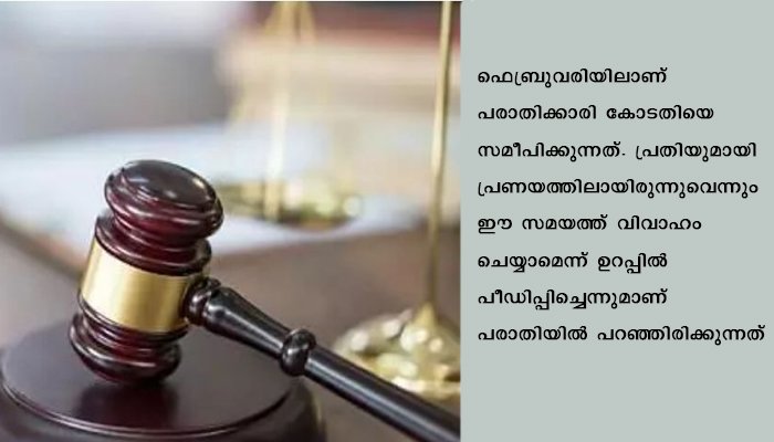 വിവാഹവാഗ്ദാനം നല്‍കി ബലാത്സംഗം: പരാതിക്കാരിയെ വിവാഹം ചെയ്യുന്നതിന് പ്രതിക്ക് ജാമ്യം നല്‍കി കോടതി