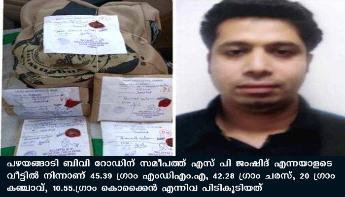 മയക്കുമരുന്നുശേഖരം പിടികൂടി