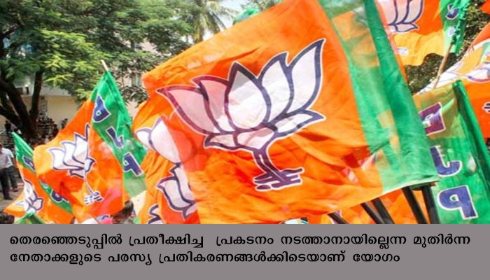 ബിജെപി സംസ്ഥാന കോര്‍ കമ്മറ്റി യോഗം കൊച്ചിയില്‍