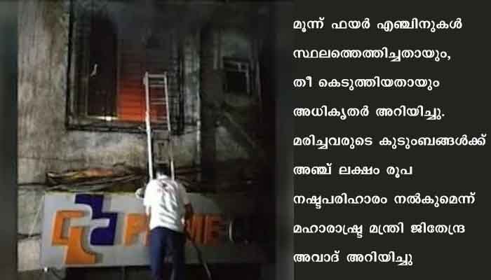 താനെയിലെ സ്വകാര്യ ആശുപത്രിയിൽ തീപിടിത്തം; നാല് രോഗികൾ മരിച്ചു