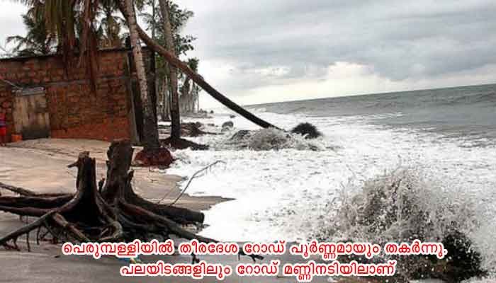 ടൗട്ടേ; ആലപ്പുഴയിൽ കടലാക്രമണത്തിൽ നൂറുകണക്കിനു വീടുകളിൽ വെള്ളം കയറി, നിരവധി വീടുകൾ തകർന്നു