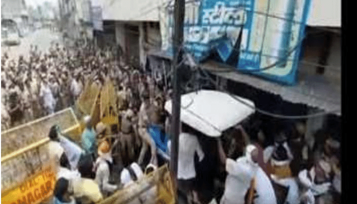 ഹരിയാനയില്‍ ബി.ജെ.പി. പരിപാടികള്‍ക്കുനേരെ കര്‍ഷക സമരക്കാരുടെ പ്രതിഷേധം; സംഘർഷാവസ്ഥ