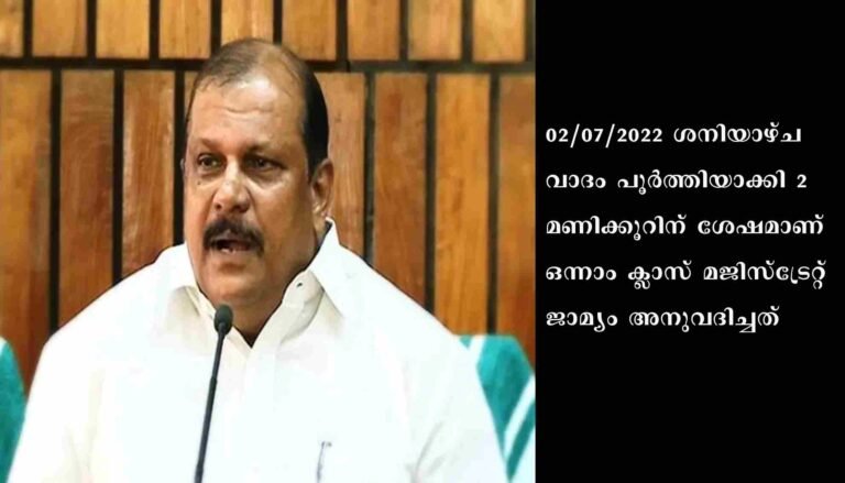 സ്ത്രീപീഡന പരാതിയിൽ അറസ്റ്റിലായ പിസി ജോർജിന് ജാമ്യം ലഭിച്ചു