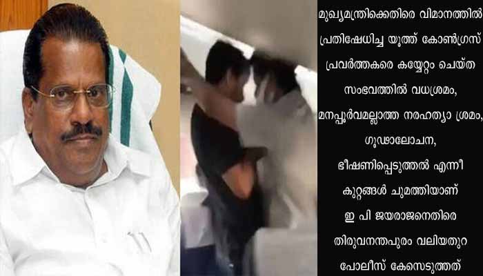 ഇ പി ജയരാജനെതിരായ വധശ്രമ കേസ്; യൂത്ത് കോൺഗ്രസ് പ്രവർത്തകർക്ക് നോട്ടീസ്