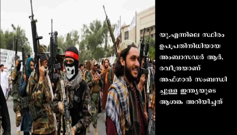 ഭീകരസംഘടനകളുടെ താവളമായി അഫ്ഗാന്‍ മാറുന്നില്ലെന്ന് ലോകം ഉറപ്പാക്കണം-ഇന്ത്യ