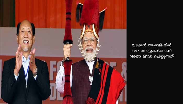 നാഗാലാ‌ൻഡ് തെരഞ്ഞെടുപ്പ്: മുഖ്യമന്ത്രി നെയ്ഫിയു റിയോ ലീഡ് ചെയ്യുന്നു