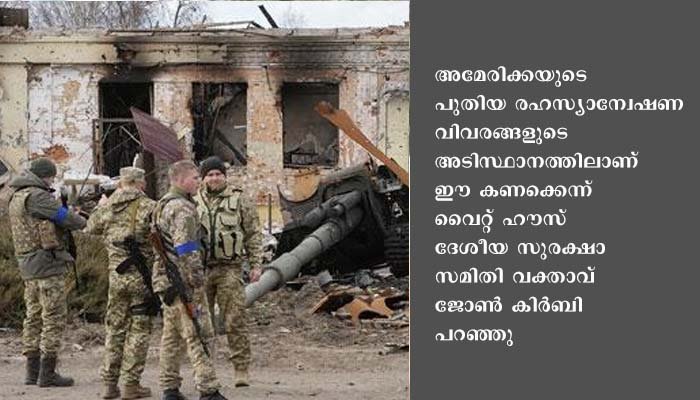 യുക്രൈനില്‍ 20,000 റഷ്യക്കാര്‍ കൊല്ലപ്പെട്ടു