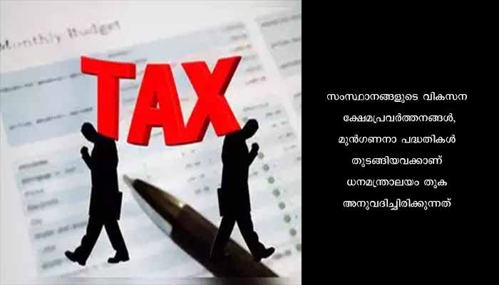 സംസ്ഥാന നികുതി വിഹിതമായി 1.18 ലക്ഷം കോടി അനുവദിച്ച് കേന്ദ്രം; കേരളത്തിന് 2277 കോടി