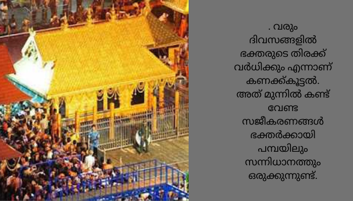 മണ്ഡലകാലം പത്തു ദിവസം പിന്നിടുമ്പോൾ അയ്യപ്പനെ കണ്ടു മടങ്ങിയത് 6,24,178 ഭക്തന്മാർ