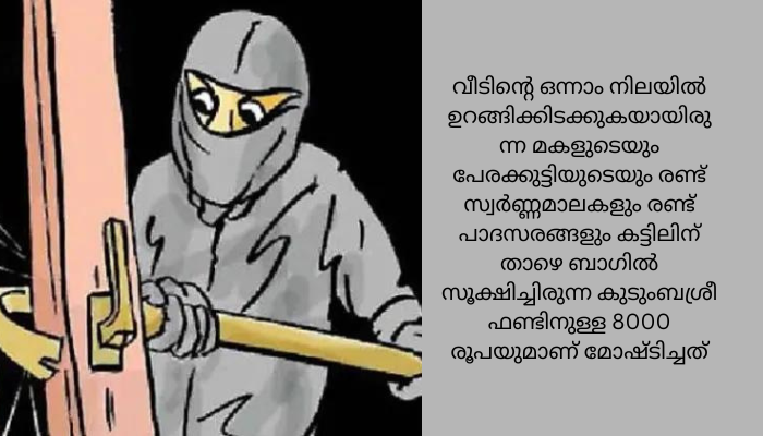 താനൂരിൽ വീട് കുത്തിത്തുറന്ന് മോഷണം; 8 പവനും പണവും കവർന്നു*