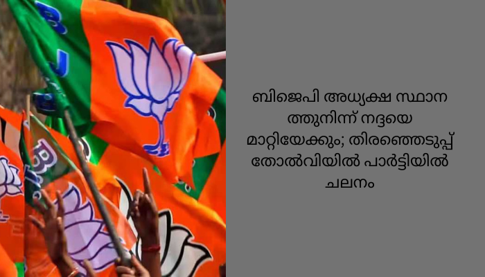 ബിജെപി അ​ധ്യ​ക്ഷ സ്ഥാ​ന​ത്തു​നി​ന്ന് ന​ദ്ദയെ മാറ്റിയേക്കും; തിരഞ്ഞെടുപ്പ് തോല്‍വിയില്‍ പാര്‍ട്ടിയില്‍ ചലനം