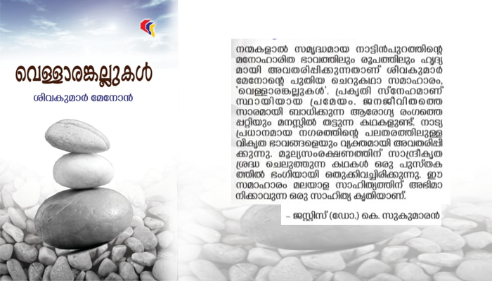 വളച്ചു കെട്ടില്ലാത്ത കഥകളുമായി ശിവകുമാർ മേനോൻ