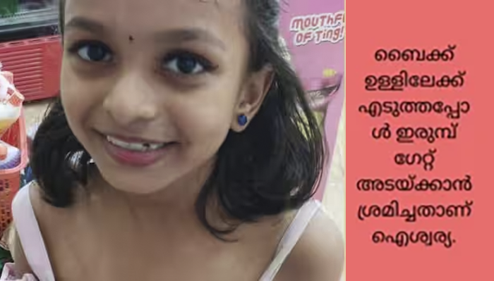 ഗേറ്റ് തകർന്നുവീണ് ഏഴ് വയസ്സുകാരിക്ക് ദാരുണാന്ത്യം